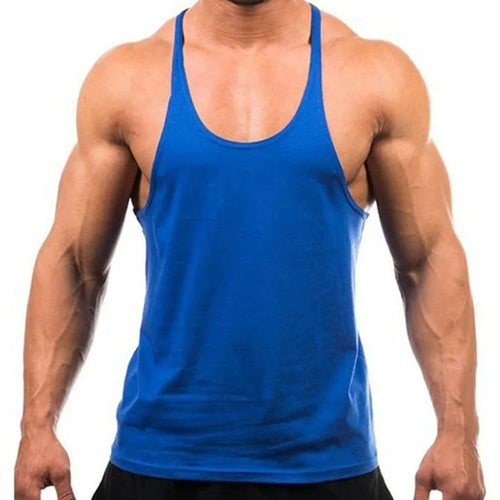 Runcati Mens Workout Stringer Tank Top Gym Muscle Athletic Blue Size XL by Deal US