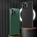 Shockproof Carbon Fiber Texture Phone Case for iPhone 16 15 Pro Max 14 13 12 11 by Merch Section