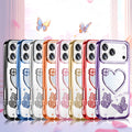 Diamond Mirror Butterfly Phone Case for iPhone 17 Pro Max Air 16 15 14 13 12 by Merch Section