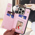 Floral Wallet Back Flip Stand Phone Case for iPhone 17 Pro Max Air 16 15 14 13 12 by Merch Section