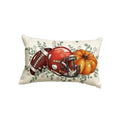 Yxuiyal Fall Pillow Covers 12x20 Inch Plaid Orange Pumpkin Leaf 2 Pack by Deal US