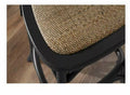 Home Decorators Mavery Black Wood Bar Stool With Woven 18 In. W X 43.7 In. H by Vanessa Jane