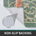 Dexi Door Mat Indoor Rugs for Entryway Non Slip Washable, 23.5x35.5, Dark Green by Vanessa Jane