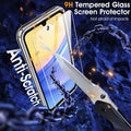 Shockproof Case with Tempered Glass for Samsung Galaxy A17 5G A16 5G Clear by Merch Section