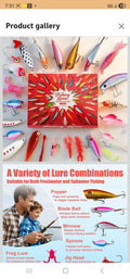 Fishing Advent Calendar 2025 Fishing Lures Kit Red Fish Shape 13.98in by Deal US