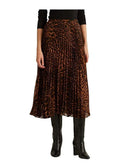 Ralph Lauren Animal Print Pleated Midi Skirt by Vanessa Jane