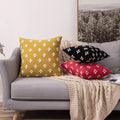 MIULEE Set of 2 Decorative Throw Pillow Covers Rhombic Jacquard Pillowcase Soft by Vanessa Jane