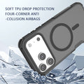 MagSafe Shockproof Matte Frost Case for iPhone 17 Pro Max Air 16 15 14 13 Black by Merch Section