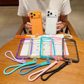 Wrist Strap Clear Hard Transparent Case for iPhone 17 Pro Max Air 16 15 14 13 12 by Merch Section