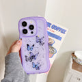 Butterfly Clear Shockproof Wavy Case for iPhone 16 Pro Max 16e 16 15 14 13 12 11 X by Merch Section