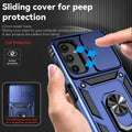 Shockproof Case with Screen Protector & Camera Cover for Samsung Galaxy A25 5G Blue by Merch Section