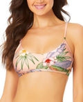 California Waves Juniors Floral-Print Bralette Bikini Top by Vanessa Jane