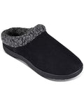 Haggar Men’s Faux-Suede Clog Slippers With Fleece Collar by Vanessa Jane