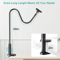 Magnetic Gooseneck Phone Holder Mount for Bed Desk for iPhone 17/16/15/14/13<wbr/>/12 by Merch Section
