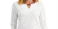 Jm Collection Textured Hardware Top, Size Large by Vanessa Jane
