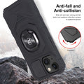 Ring Kickstand Magnetic Car Mount Case for Apple iPhone 15 6.1-Inch Black by Merch Section