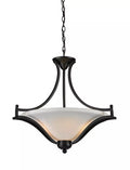 Z-Lite 703SFC-MB Lagoon Three Light Pendant, Steel Frame, Matte Black Finish by Vanessa Jane