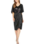 28Th Park Womens Sheath Satin Disco Dress, Size 14 by Vanessa Jane