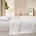 Unikome Oversize Lightweight White Down Blanket with Satin Trim, Full - White by Vanessa Jane
