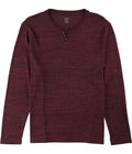 Alfani Mens Textured Space-Dyed Stretch Henley by Vanessa Jane