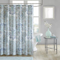 Madison Park MP70-5822 72 X 72 in. Cotton Printed Shower Curtain; Blue by Vanessa Jane