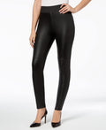 I.n.c. Shaping Pebble-Texture Faux-Leather Smoothing Leggings by Vanessa Jane