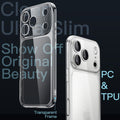 Slim Case for iPhone 17 Pro Max 6.9-Inch with Camera Lens Full Protection Clear by Merch Section