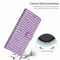 Crocodile Pattern Leather Flip Stand Wallet Case for iPhone 17 Pro Max Air 16 15 by Merch Section