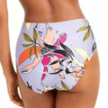 Bar III Printed High-Waist Bikini Bottoms Wild Tropic, Purple, Size XS by Vanessa Jane