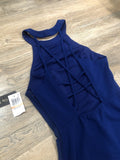 City Studios Juniors Strappy-Back Scuba Halter Dress, Size 5 by Vanessa Jane
