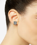 Charter Club Silver-Tone Crystal Cluster Collar Necklace and Stud Earrings Set by Vanessa Jane