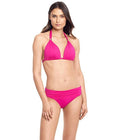 Lauren Ralph Lauren Beach Club Solid Molded Cup Halter Bikini Top by Vanessa Jane