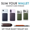 Leather Magnetic Wallet Card Holder for iPhone 17 16 15 14 13 12 Pro Max Plus Blue