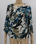 JM Collection Petite Printed Top, Size PP by Vanessa Jane