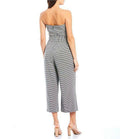1.State Strapless Tie Waist Plaid Crop Jumpsuit, Size 10 by Vanessa Jane
