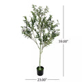 Noble House Tigue 5ft Artificial Olive Tree by Vanessa Jane