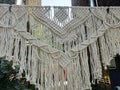 Riseon Large 71 W x 86 L Handmade Macrame Wedding Backdrop, Macrame Wedding Arch by Vanessa Jane