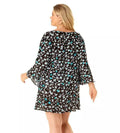 Anne Cole Plus - Flounce V Neck Tunic, Size 18-20 W by Vanessa Jane