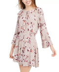 American Rag Juniors Ruffled Floral-Print Peasant Dress, Size XXS by Vanessa Jane