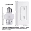 Dewenwils Remote Control Light Lamp Socket E26 E27 Bulb Base Adapter, No Wiring by Vanessa Jane