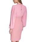Vince Camuto Stretch Crepe Bodycon Dress with Chiffon Balloon Sleeves Dress by Vanessa Jane