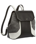 DKNY Jade Flap Black Leather Backpack by Vanessa Jane