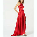 Blondie Nites Juniors Tie-Back Evening Gown, Red, Size 0 by Vanessa Jane