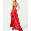Blondie Nites Juniors Tie-Back Evening Gown, Red, Size 0 by Vanessa Jane
