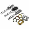 9PC Glitterati Culture Hair Styling Set Pro Round Styling Anti Static Paddle by Vanessa Jane
