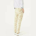 Dockers Alpha Khaki Beige Leaf Print Slim Fit 360 Flex Chino Pants by Vanessa Jane