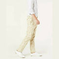 Dockers Alpha Khaki Beige Leaf Print Slim Fit 360 Flex Chino Pants by Vanessa Jane