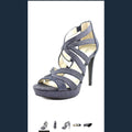 Alfani Womens Cymball Open Toe Special Occasion Strappy, Blue Night, Size 9.5 by Vanessa Jane