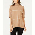 Alfani Grid-Print Turtleneck Sweater by Vanessa Jane
