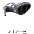 Alfani Womens Cymball Open Toe Special Occasion Strappy, Blue Night, Size 9.5 by Vanessa Jane